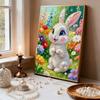 DIY Cute Little Rabbit Pearl Diamond Art Painting Kits for Adults and Beginners, Fine View Sparkling Painting Craft Home Wall Decor Handmade Gift