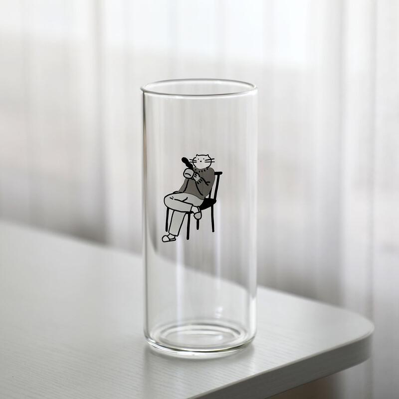 OLOEY Gentleman Style High Borosilicate Glass Beer Mug