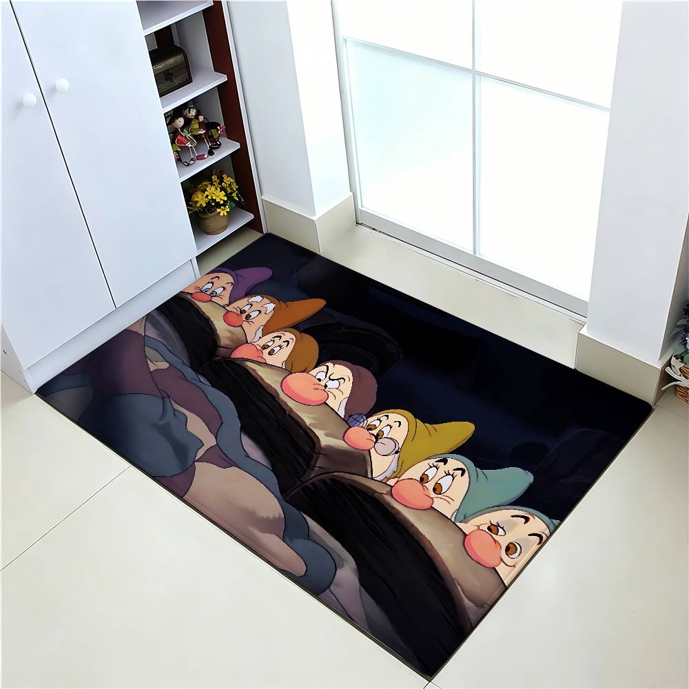 Cute S-snow W-White Carpet Bathroom Anti-slip Mat Door Mat Home Decoration Mat Entrance Door Mat Scratch-resistant Door Mat