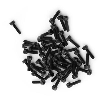 M3 Schwarz Innensechskant Zylinderschraube Schraube Set (M3*12mm,Vollgewinde,50 Stück)