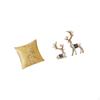 Elegant Reindeer Throw Pillow Cover And Deer Statue Ornaments for Home Decoration Living Room Office