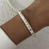 Retro New Trend Enamel Dropped Glaze Flower Texture Bracelet for Women Unique Design Evil Eye Floral Zircon Bangle Party Jewelry