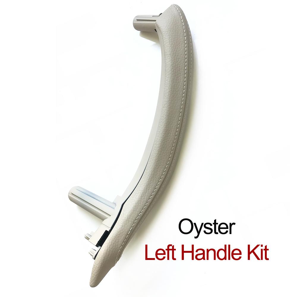 Upgraded Left Right Interior Door Handle Assembly with Outer Leather Cover For BMW X5 X6 F15 F16