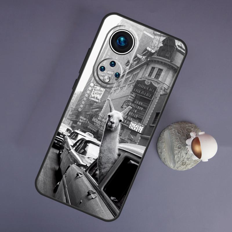 Cute Alpaca Donkey For Huawei Honor Magic 5 Lite 70 50 X8 X9 a P20 P30 P40 P50 P60 Pro P Smart Nova 9 5T Case