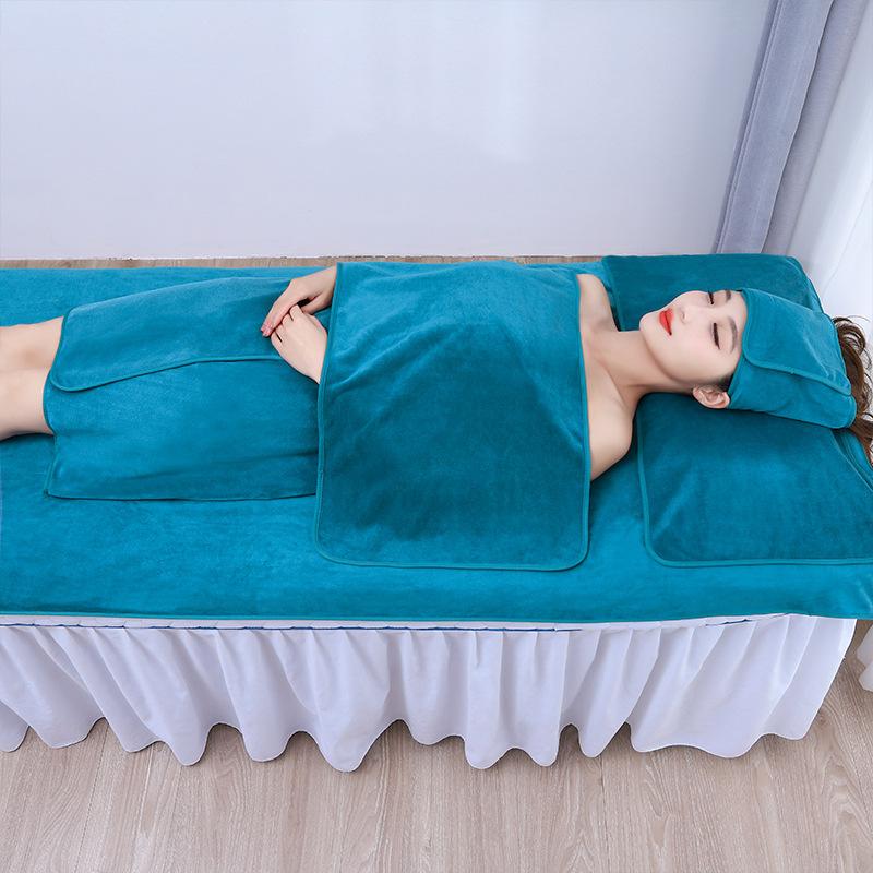 Club-specific SPA bag head absorbent towel set, chest wrap bath skirt bath towel can be embroidered