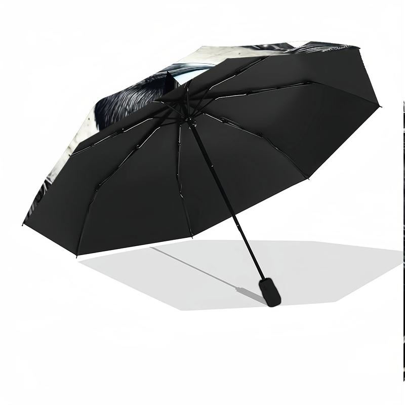 Raven In The Forest 8-Frame for Travel, camping, Casual Lightweight Portable Umbrella, Essential for every family Holidays Birthday Gift
