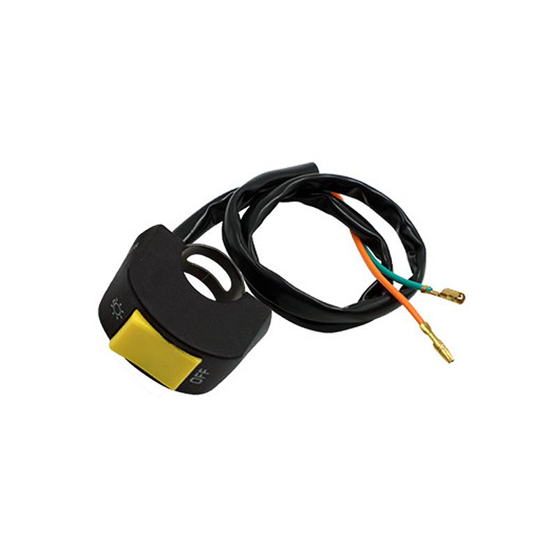 22mm Universal Motorcycle Handlebar Light Switch Button LED Headlights Power Off Function Dual Flash Switch Motor Accessories