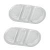 2Pcs Gel Ice Pack Reusable Hot Cold Compress Discomfort Relief Ice Pack for Home Outdoor White