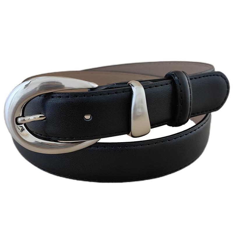 Style Womens Minimalist Waist Belt Metal Pin Buckle Dress Suit Shapewear Belt