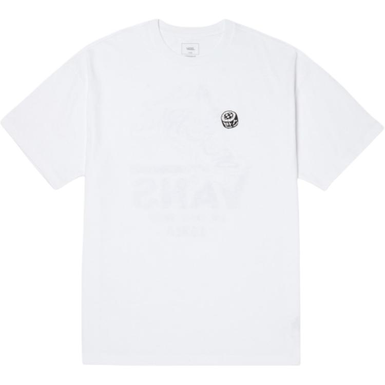 

Vans Printed Cotton Crew Neck Short Sleeve T-Shirt Men Tops White VN000NWAWHT1 L