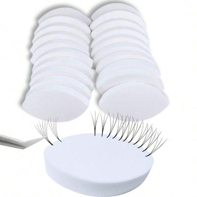 100 PEZZI Spugnette per Ciglia da Allenamento, Spugnetta da Allenamento a Forma di Occhio, Kit di Forniture per Principianti di Estensione Ciglia, Spugnetta per Trucco Occhi, Strumenti Monouso per Ciglia