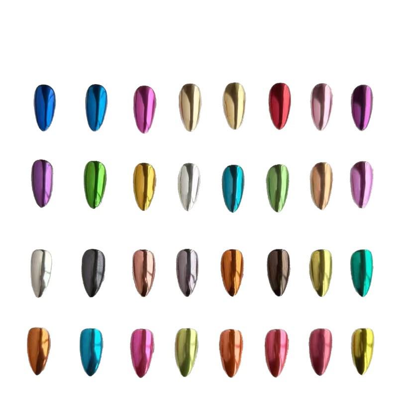 Metallic Fairy Magic Mirror Nail Art Powder - Gold & Silver Highlighter