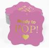 Inkdotpot Real Gold Foil Ready To Pop Baby Shower Tags Favor Bracket Shape Hang Pack Of 100 Paper