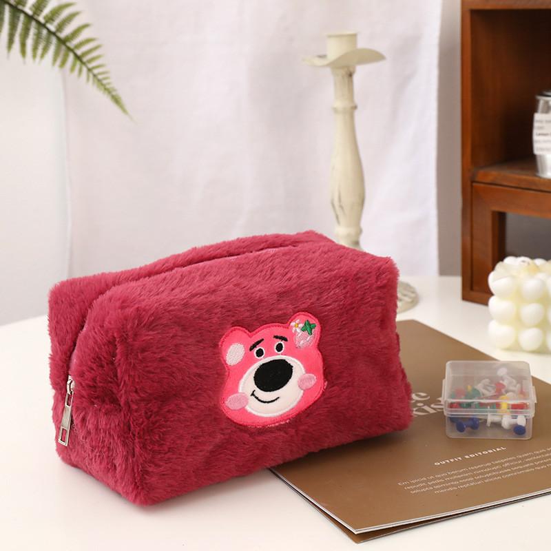 Plush Makeup Bag With Lotso Rabbit Print For Travel And Storage For Women