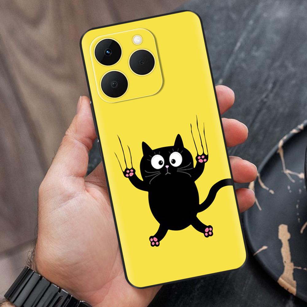 Shockproof Case For Realme 15T 5G Case Luxury Painted Black TPU Silicone Soft Bumper Funda for Realme 15T Phone Cases Back Cover