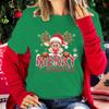 Funny Christmas Elk Merry Christmas Printed Shirt Women'S Casual Personality T-Shirt Unisex Cu