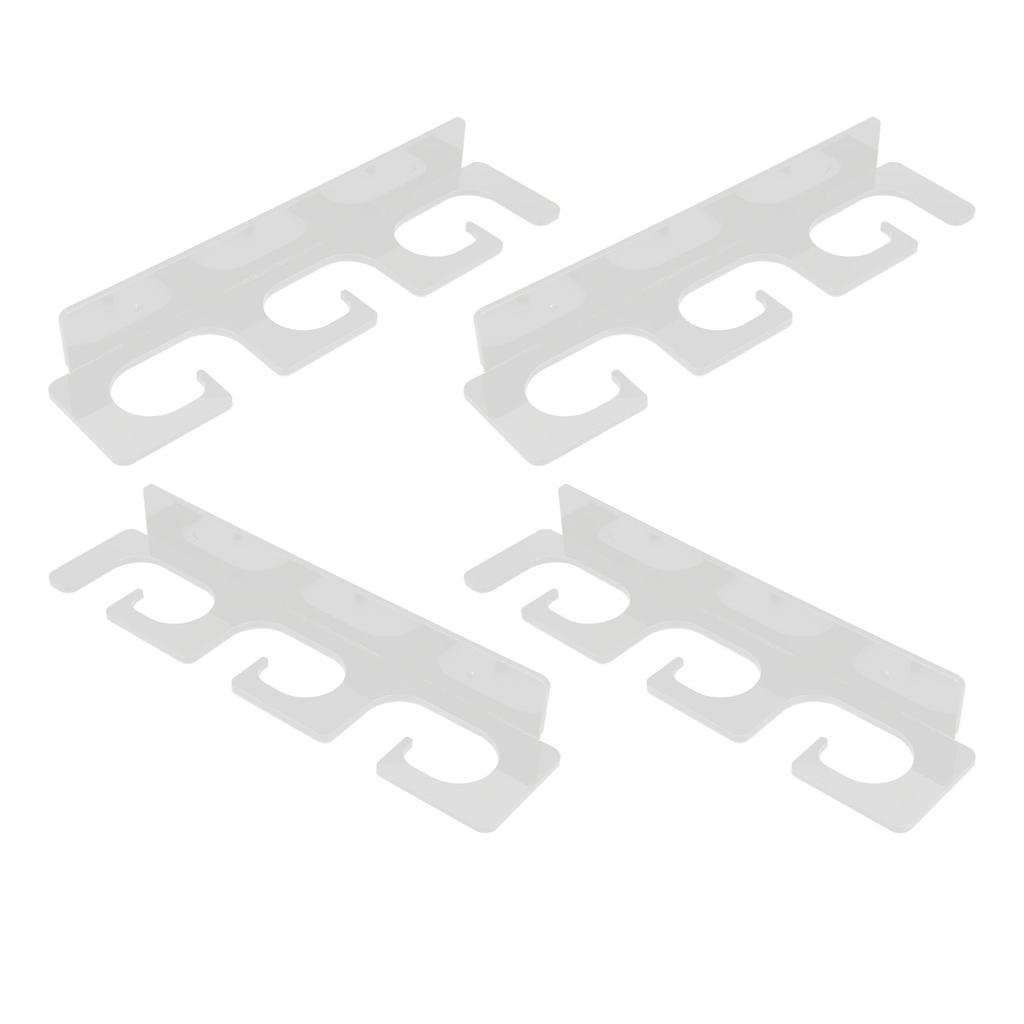 4Pcs Fishing Rod Holder Rugged Space Saving Stylish Holding 6 Rods Wall Mounted Fishing Pole Rack