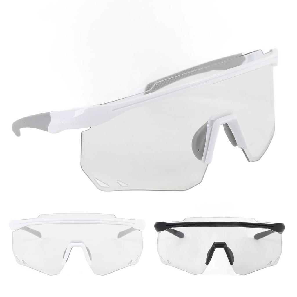Photochromic Cycling Glasses TR90 Frame PC Lens Anti Fog Windproof Bike Sunglasses for Men Women Out