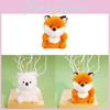 Cute Animal Fox Doll With Polyester Filling For Kids Backpack Accessory