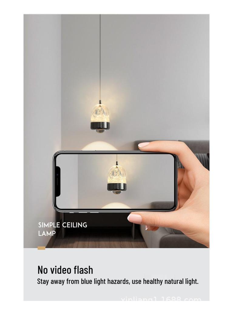 Luxury Italian Minimalist Snow Mountain Pendant Light for Entryway, Bedroom, or Bedside