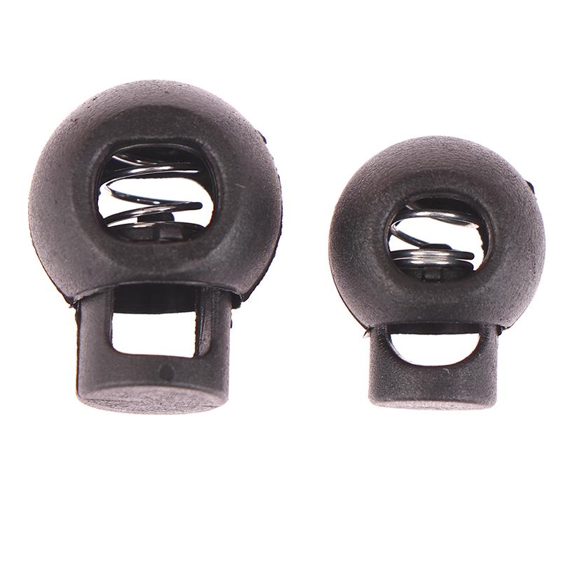 50Pcs Rope Cord Locks Clip Ends Round Ball Shape Luggage Lanyard Stopper Sliding Plastic Sewing Garden Home Cord Locks