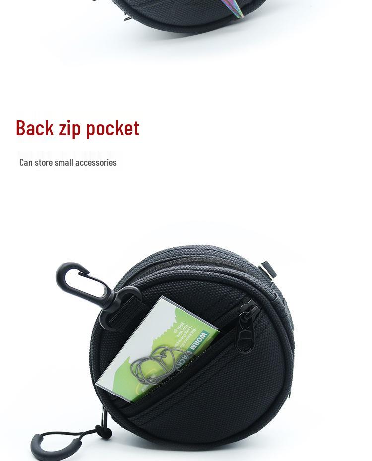 Multifunktionale Köder-Vorfach-Tasche mit Aufbewahrung für PE- und Carbon-Schnur, Schere und Lanyard