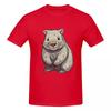 Whimsical Wombat A Playful Cartoon Character 100 Cotton Tshirt Unisex Funny T Shirts Unisex Oneck Short Sleeve S6xl