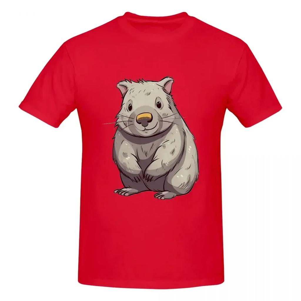 Whimsical Wombat A Playful Cartoon Character 100 Cotton Tshirt Unisex Funny T Shirts Unisex Oneck Short Sleeve S6xl