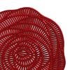 Rose Shape Round Coasters PVC Heat Resistant Table Mats Tabletop Protection Coasters Cup Cushion for Kitchen Restaurant Bar