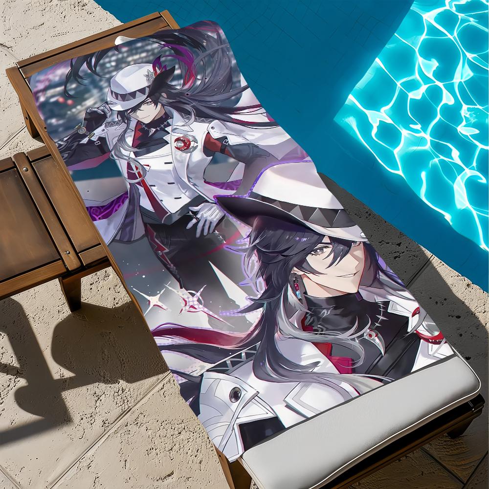 H-honkai Star Game RailAshveil Towel Beach Quick Dry Soft Pool Towels Gift for Travel Gym Shower Camping Sports
