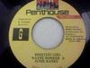 7inch Record WAYNE WONDER  JUNIE RANKS  Sweetest Girl NONE Penthouse Recor 1989 Jamaica Reggae Ska  Dub Used