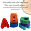 Verdicktes Holz-Buchstaben- und Zahlen-Erkennungs-Puzzle für Kinder