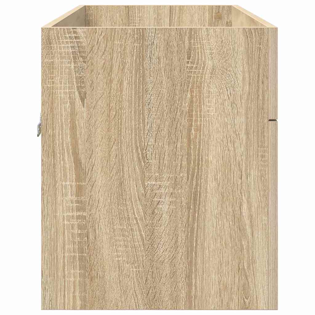 Washbasin Cabinet with Storage Sonoma Oak Wood Based Material