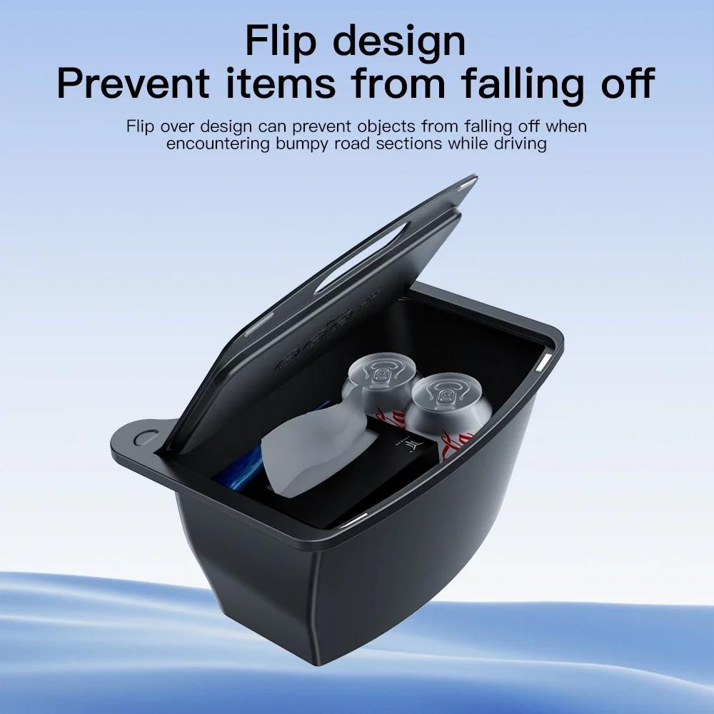 For Tesla Model Y Magnetic Suction Back Row Intermediate Storage Box For Tesla ModelY Storage Box Car Accessories