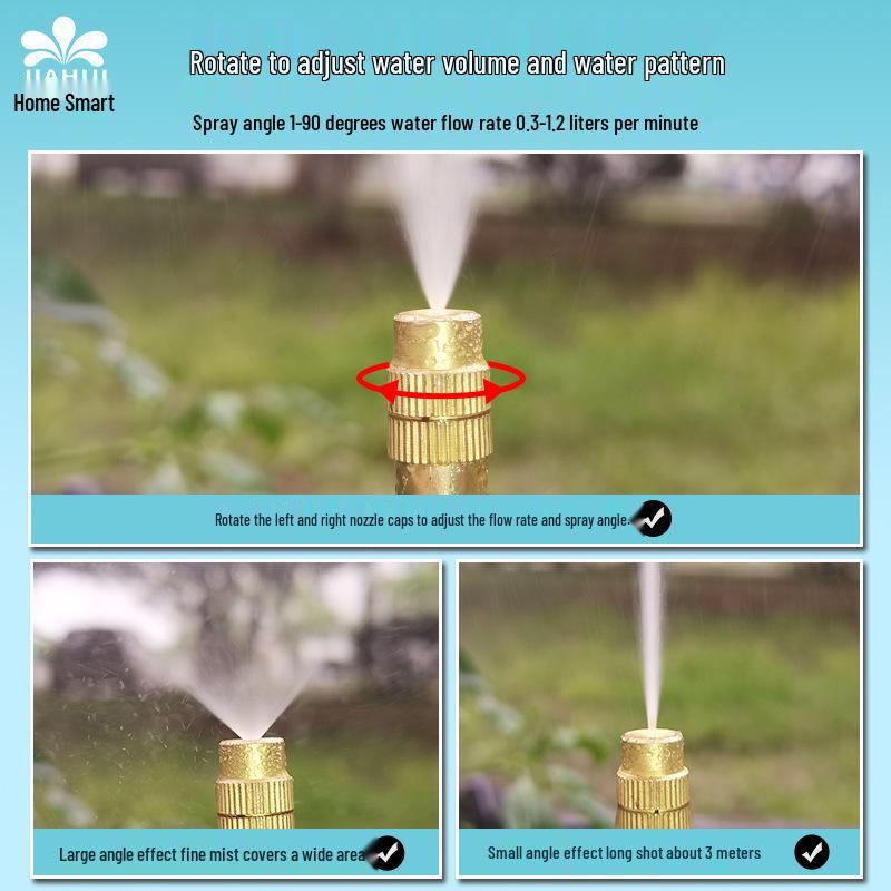 Adjustable 40cm Automatic Micro-Mist Sprinkler for Cooling & Disinfection