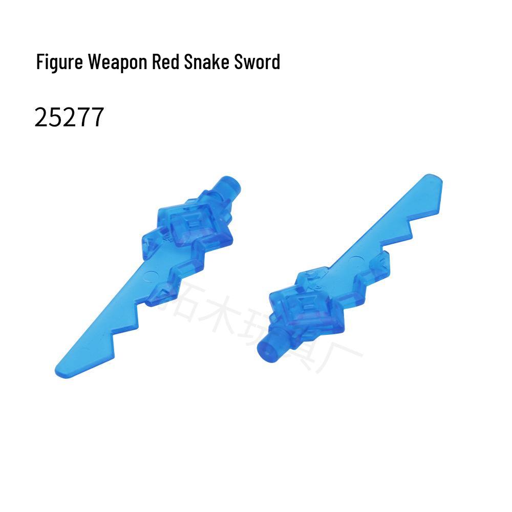 Compatible LEGO 25277 Brick-built Minifigure Weapon: Red Serpent Sword павлин голубой