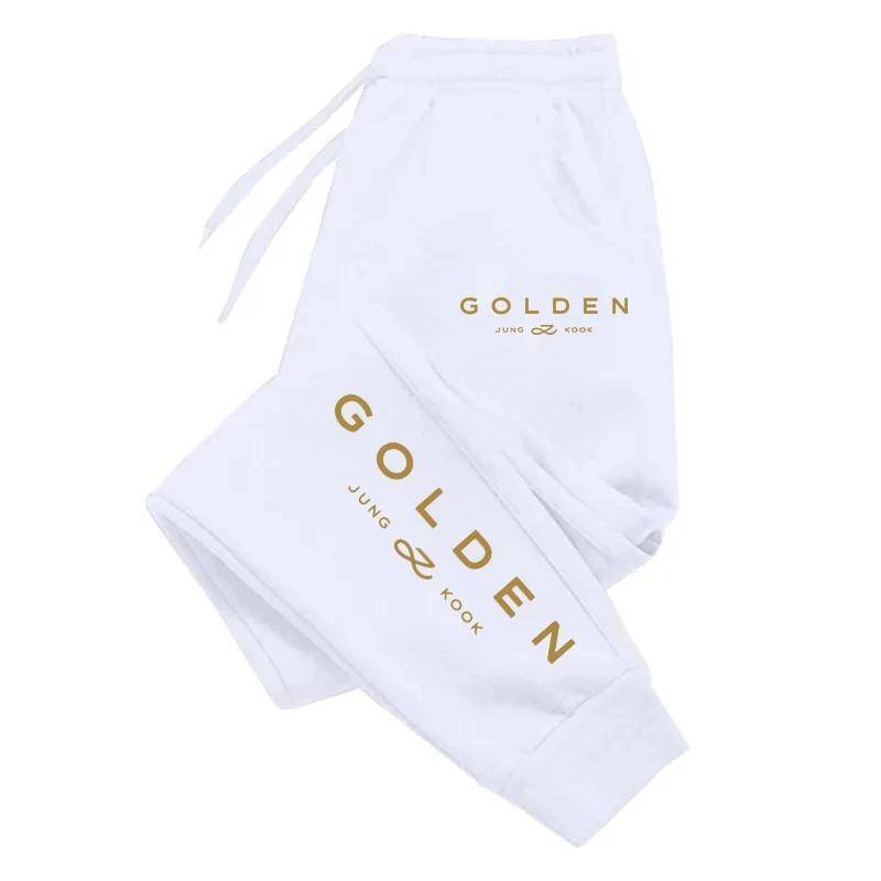 

K-pop спортивные штаны для женщин для фанатов Чонгука повседневные модные брюки для девочек на четыре сезона для дома и улицы удобные мягкие джоггеры 4XL белый