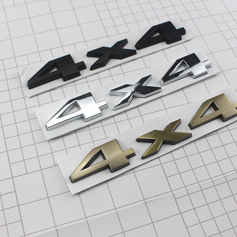 Off-Road 4x4 Metal Decals for Jeep Wrangler Compass Limited Edition 4WD Vehicles