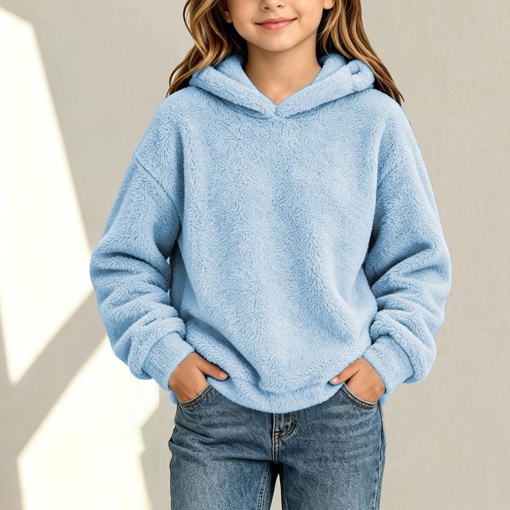 Boys Girls Christmas Print Sweatshirt, Long Sleeve Stand Collar Pullover for Fall Winter