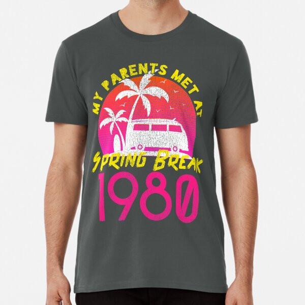 

Funny 1980 Birthday Shirt Spring Break T-Shirt S-5XL Best T-Shirt L