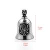 Motorcycle Bell Good Luck Motorcycle Riding Bell Maple Leaves Design Clear Sound Punk Art For Urban-Commuting Cruising Adventure