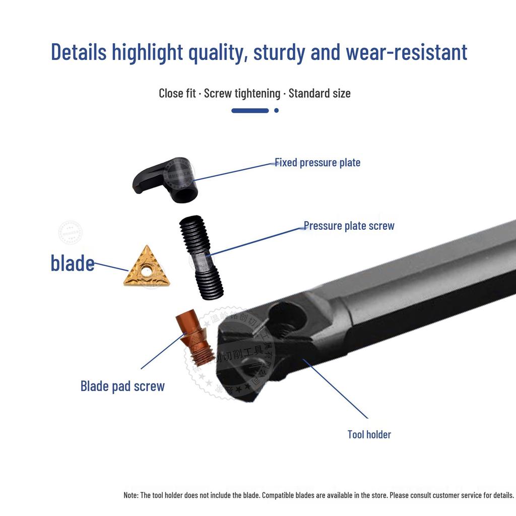 Triangular 91-Degree CNC Tool Holder - S16Q/18Q/20R/25S/32T/40T/40U-MTFNR/L16