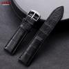 Black Brown Calfskin Leather Watch Strap 12/14/16/18/20/22/24mm Watchband for Women Men Business Watch Accessories Pin Buckle