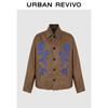 UR Men's 2025 Autumn Retro Floral Embroidery Loose Fit Jacket