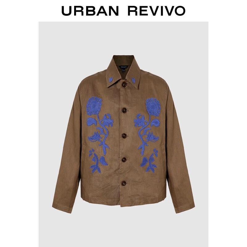UR Men s Retro Floral Embroidered Oversized Jacket M(M-L)
