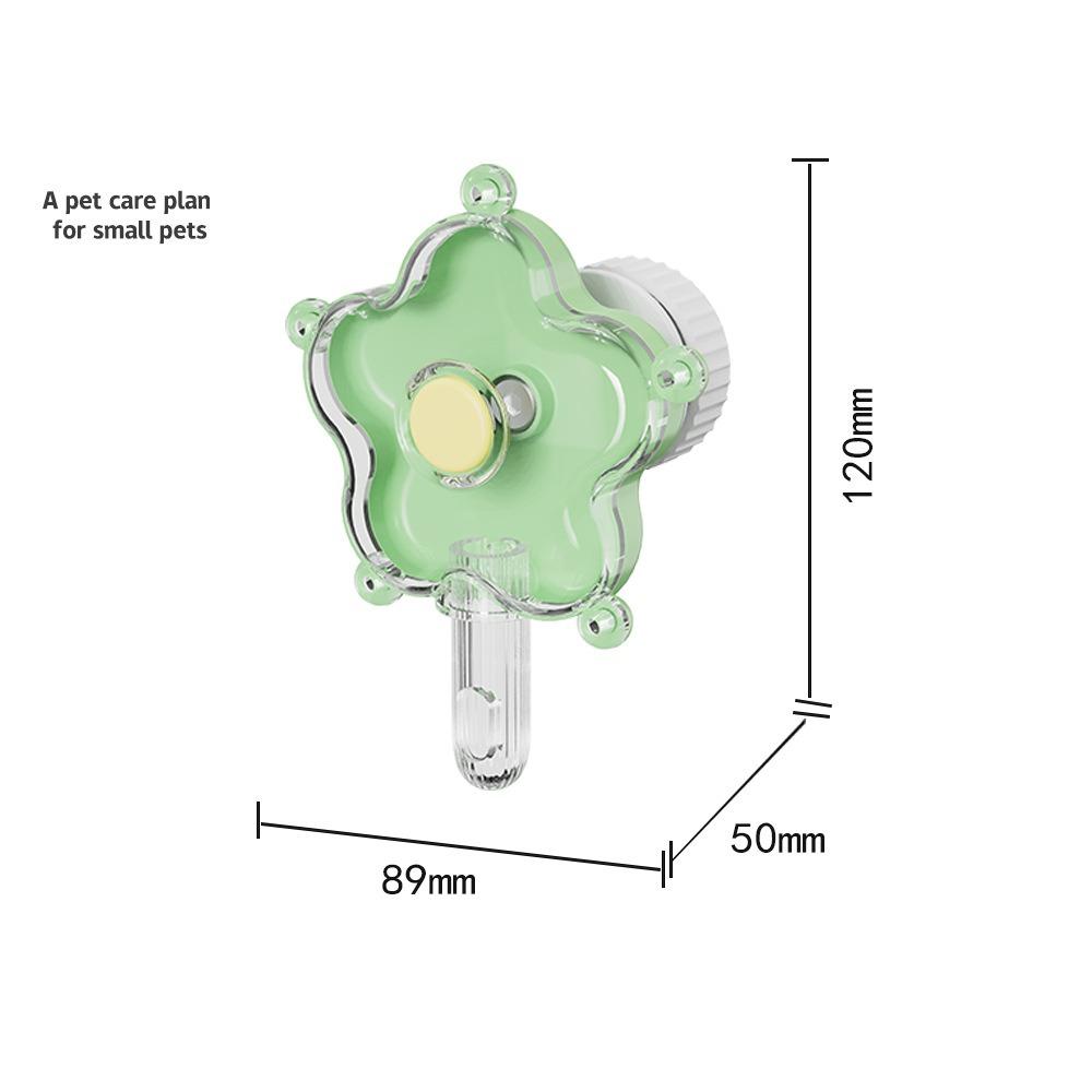 

Plastic Parrot Foraging Feeding Stress Relief Interactive Play Rotating Wheel Birds Flower-Shape Cage Accessory