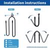 Space Saving Wall Mounted Surfboard Rack Multifunctional Wall Mount Surfboard Holder Bracket Wall Surfboard Hanger Hook