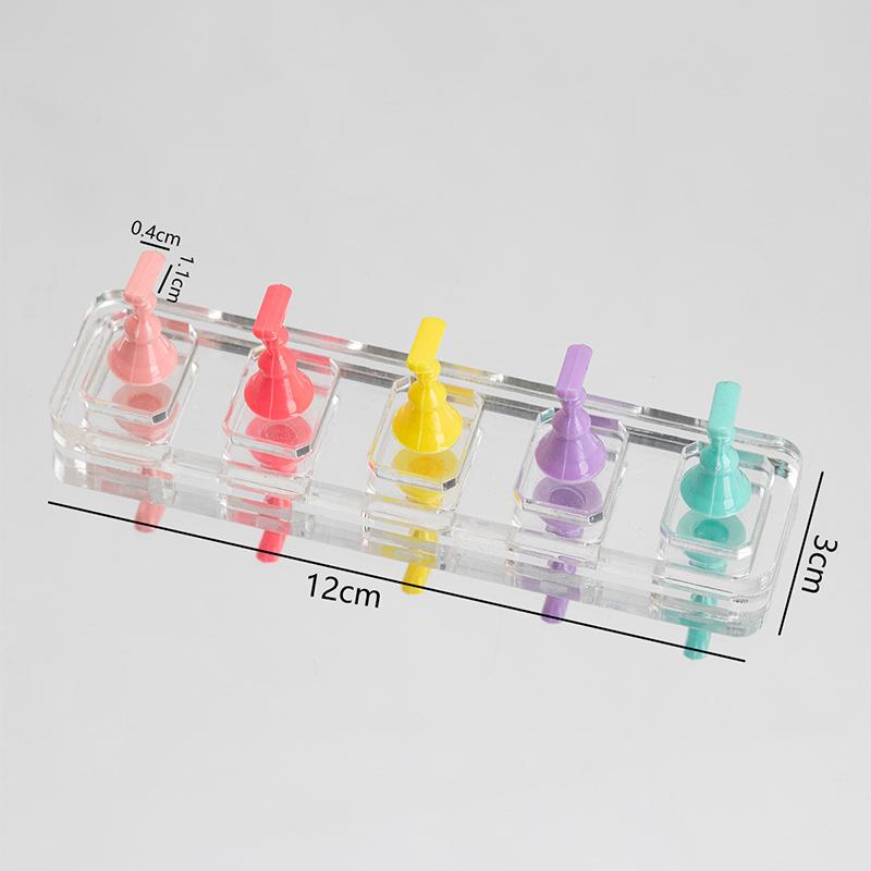Nail Stand Non-Magnetic False Nail Tips Holder For Cat Eye Gel Press On Nails Display Rack Acrylic Nail Painting 1/5/10 Grids