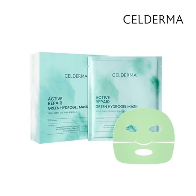Celderma Active Repair Green Hydrogel Mask (4 sheets)