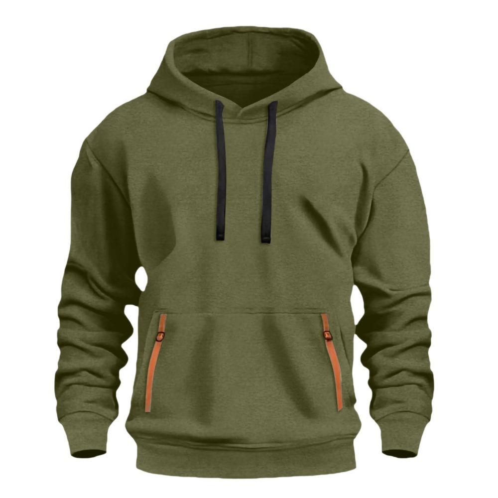New Men's Ribbon Sweatshirt Sportswear Y2K Zipper Sweatshirt Fleece Hooded Casual Sweatshirt Fashion Innovation Trend